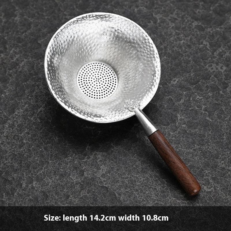 Creative Tea Strainer Tin Tea Funnel Pure Tin Tea Set