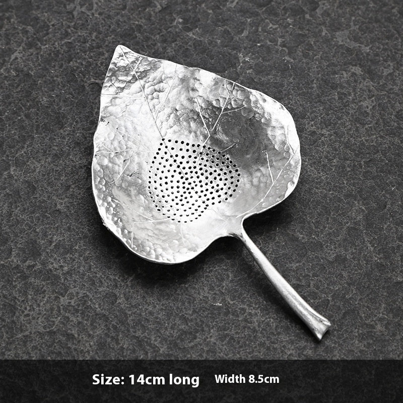 Creative Tea Strainer Tin Tea Funnel Pure Tin Tea Set