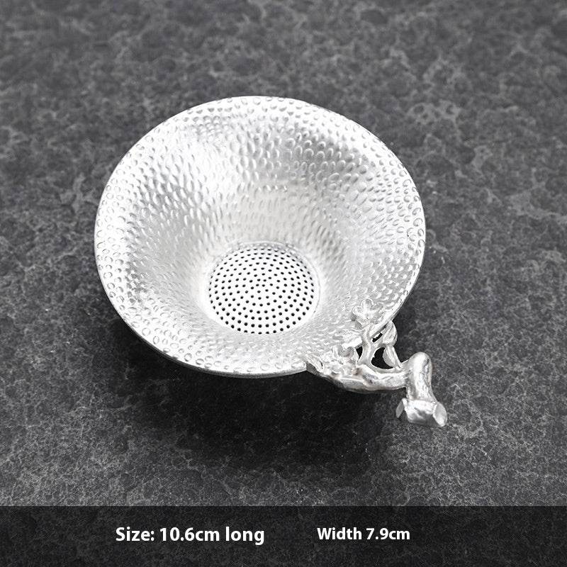 Creative Tea Strainer Tin Tea Funnel Pure Tin Tea Set